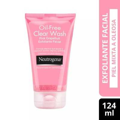 NEUTROGENA OIL-FREE CLEAR WASH EXFOLIANTE FACIAL
