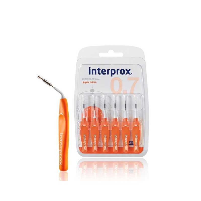 INTERPROX CEPILLO INTERDENTAL SUPER MICRO 0 7 X6