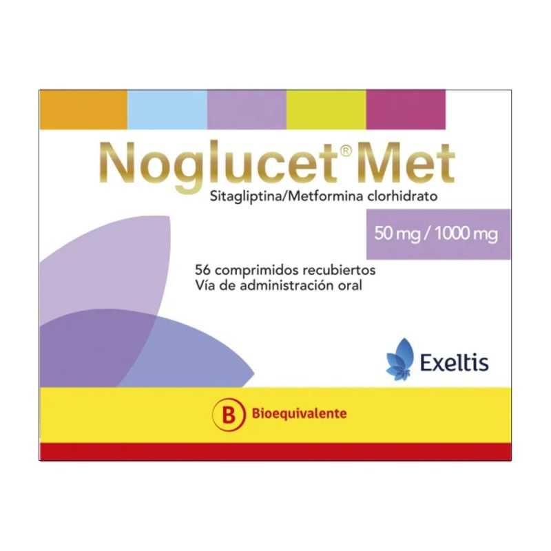 NOGLUCET MET 50/1000 MG X56COM NOGLUCET MET 50/1000 MG X56COM