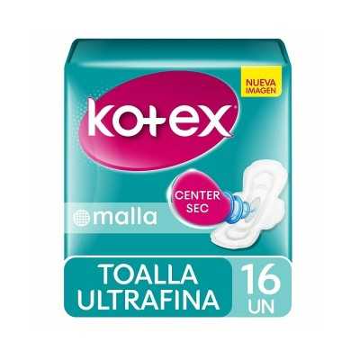 Kotex Toalla Higienica Ultrafina malla x16