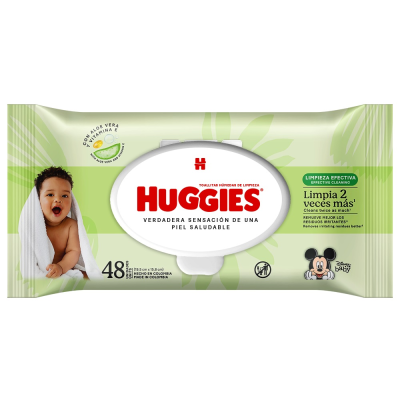 Huggies Limpieza Efectiva toallitas húmedas x 48 unidades.