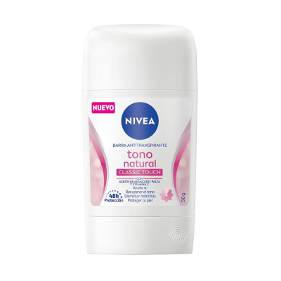 Nivea desodorante en barra Tono Natural Classic Touch 54 g.