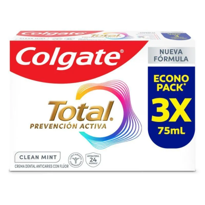 Colgate Total Clean Mint pasta dental 75 ml. (Pack x 3)