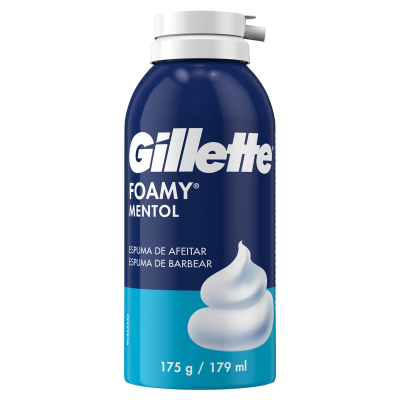 Gillette Foamy Mentol espuma de afeitar 179 ml.