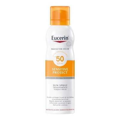 Eucerin Protector solar Sensitive Protect toque seco FPS50+ eerosol 200 ml.