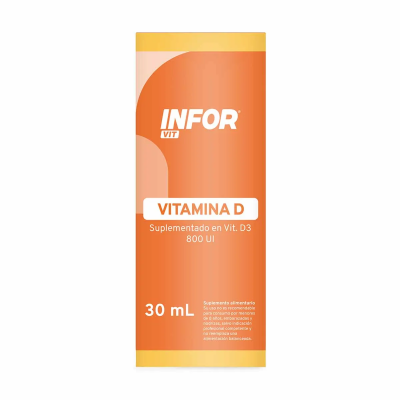 Infor Vit vitamina D3 800 U.I. gotas x 30 ml.