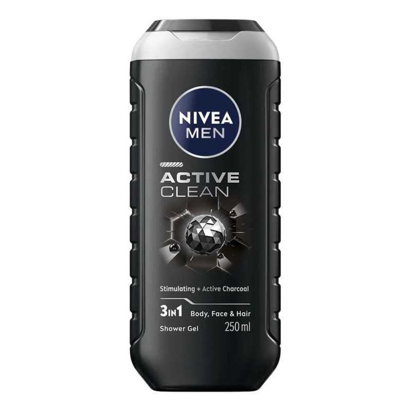 NIVEA MEN GEL DUCHA ACTIVE CLEAN 3EN1 250 ML