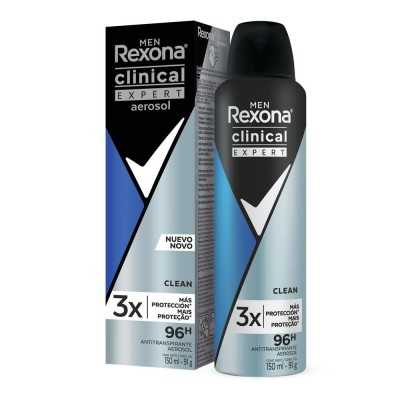 REXONA MEN CLINICAL SPRAY CLEAN 150ML