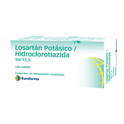 Losartan Hidroclorotiazida 50/12,5 x30com (Eurofarma)