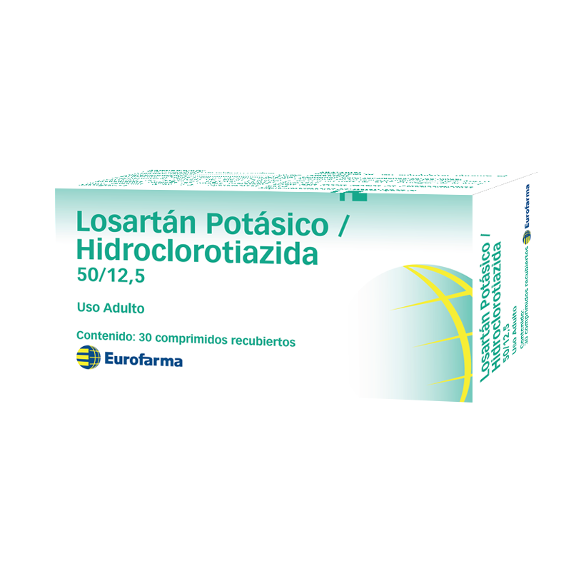 Losartan Hidroclorotiazida 50/12,5 x30com (Eurofarma)
