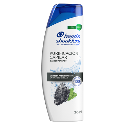 Head & Shoulders shampoo Purificación Capilar con carbón activado 375 ml.