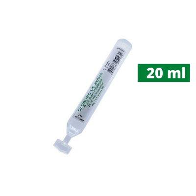 Cloruro de sodio 0,9% ampolla plástica x 20 ml. (Biosano)