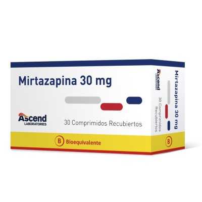MIRTAZAPINA 30mg X 30 COM ASCEND 