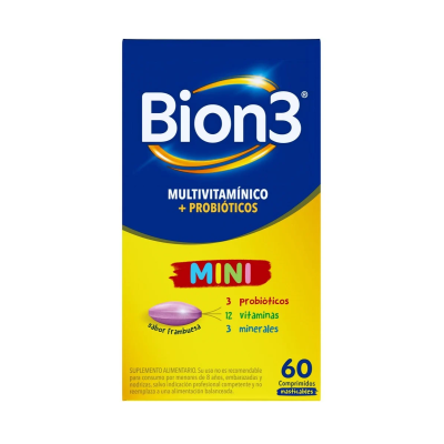 Bion 3 Mini x 60 comprimidos masticables.