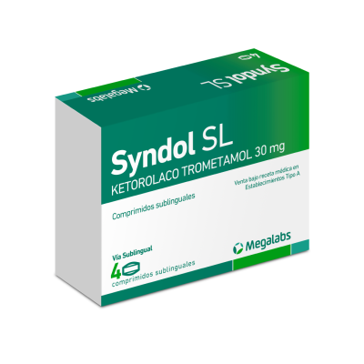 Syndol SL 30 mg x 4 comprimidos sublinguales.
