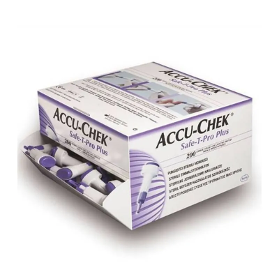 Accu-chek Safe-T-Pro Plus x 200 lancetas.