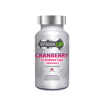 Vitamin Up Cranberry arándano rojo + vitamina C x 60 cápsulas blandas.