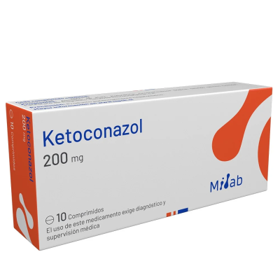 Ketoconazol 200 mg x 10 comprimidos. (Mintlab)