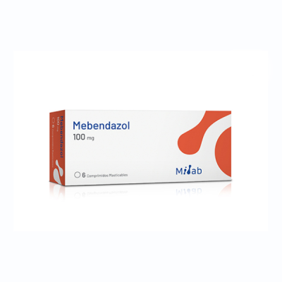 Mebendazol 100mg x 6 comprimidos. (Mintlab)