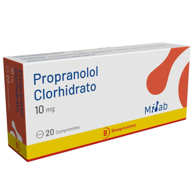 Propanolol 10 mg x 20 comprimidos. (Mintlab)