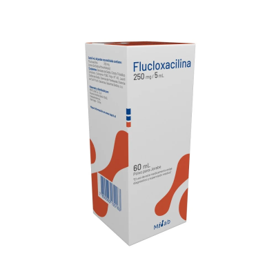 Flucloxacilina 250mg/5ml solución oral x 60 ml. (Mintlab)