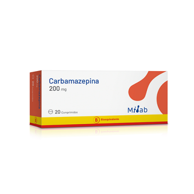 Carbamazepina 200 mg x 20 comprimidos. (Mintlab)