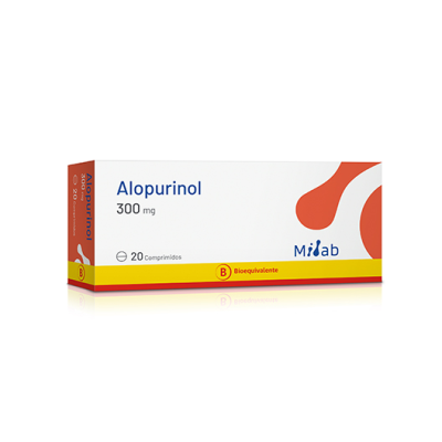 Alopurinol 300 mg x 20 comprimidos. (Mintlab)