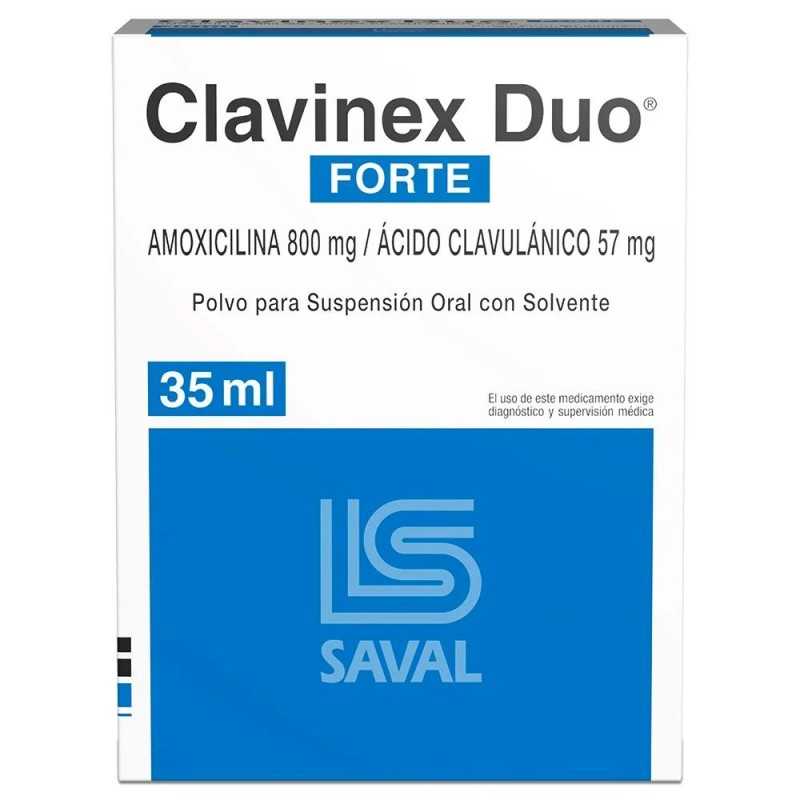 CLAVINEX DUO FORTE 800/57 SUSPENSION ORAL 35ml