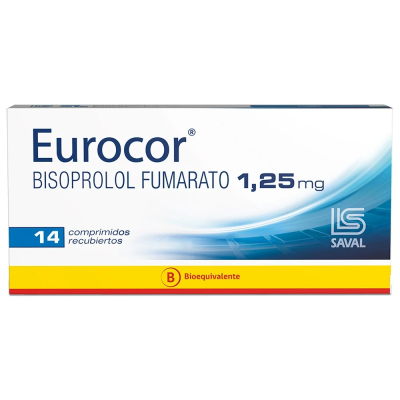 Eurocor 1,25 mg x 14 comprimidos.