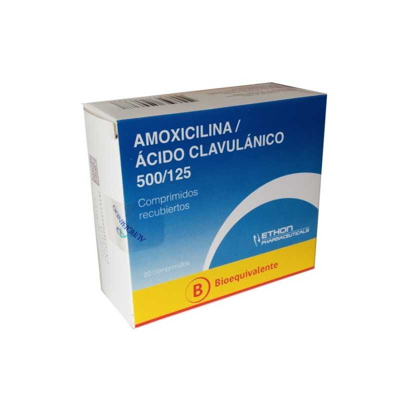 AMOXICILINA CLAVULANICO 500/125 X20COM ETHON CEN