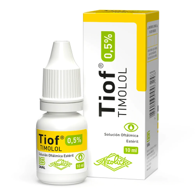 Tiof 0,5% solución oftálmica 10 ml.