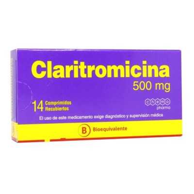 CLARITROMICINA 500mg X14COM CHEMOPHARMA CENABAST