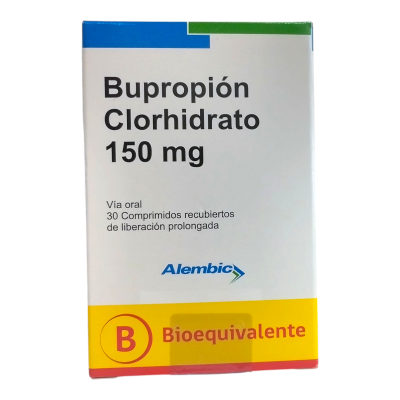 Bupropion XL 150 mg x 30 comprimidos. Alembic (Cenabast)