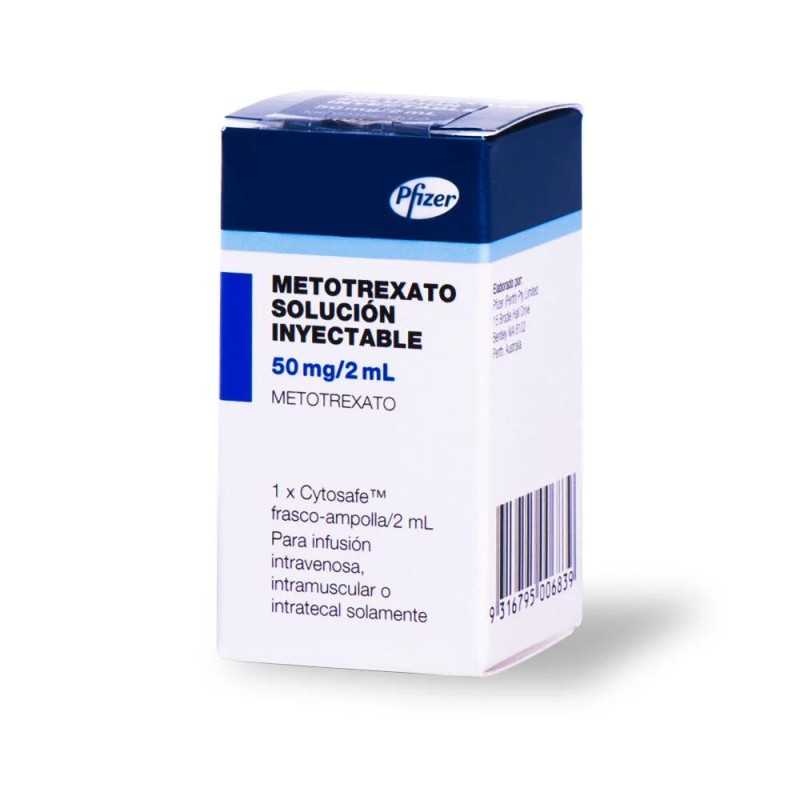 METOTREXATO 50 mg/2 mL SOL INYECTABLE X 1 PFIZER
