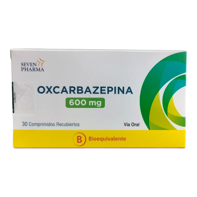 Oxcarbazepina 600 mg x 30 comprimidos. Seven Pharma (Cenabast)