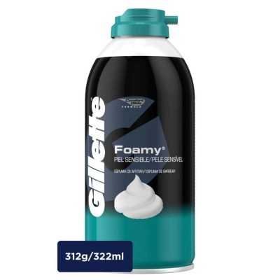 GILLETTE FOAMY ESPUMA AFEITAR PIEL SENS 322ml