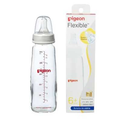 PIGEON FLEXIBLE MAMADERA VIDRIO 240ML 