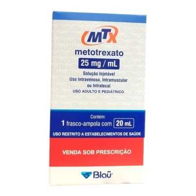METOTREXATO 25mg/mL FRASCO AMOLLA X 20ML BLAU 