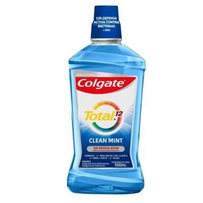 COLGATE TOTAL12 CLEAN MINT ZERO ENJUAGUE X 1 LITR