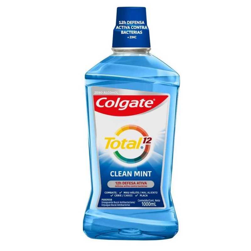 COLGATE TOTAL12 CLEAN MINT ZERO ENJUAGUE X 1 LITR