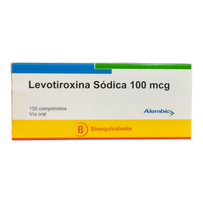 Levotiroxina 100 Mcg x 100 comprimidos. Alembic (Cenabast)
