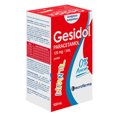 Gesidol Infantil 120mg/5ml jarabe x 100 ml.