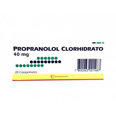 Propanolol 40mg x20com. (Mintlab)