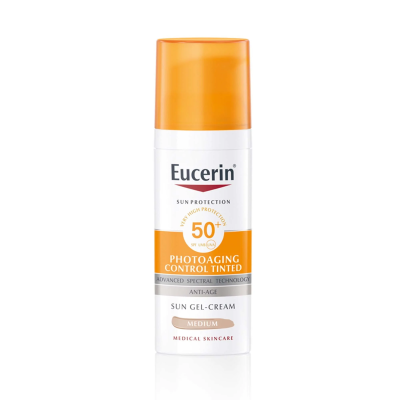Eucerin Protector solar photoaging control tinted medio FPS50+ 50 ml.