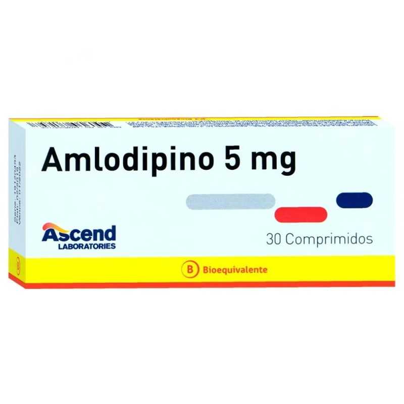 AMLODIPINO 5MG X 30 COMP ASCEND CENABAST AMLODIPINO 5MG X 30 COMP ASCEND CENABAST