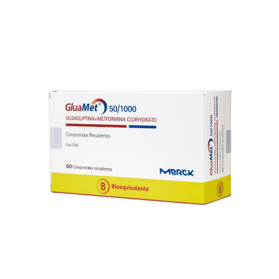 Gluamet 50/1000 mg. x 60 comprimidos.