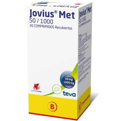 JOVIUS MET 50/1000 MG X 30COM 
