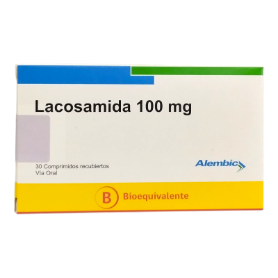 Lacosamida 100 mg x 30 comprimidos recubiertos. (Alembic)