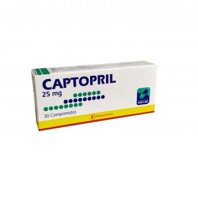 Captopril 25mg x30com. (Mintlab)