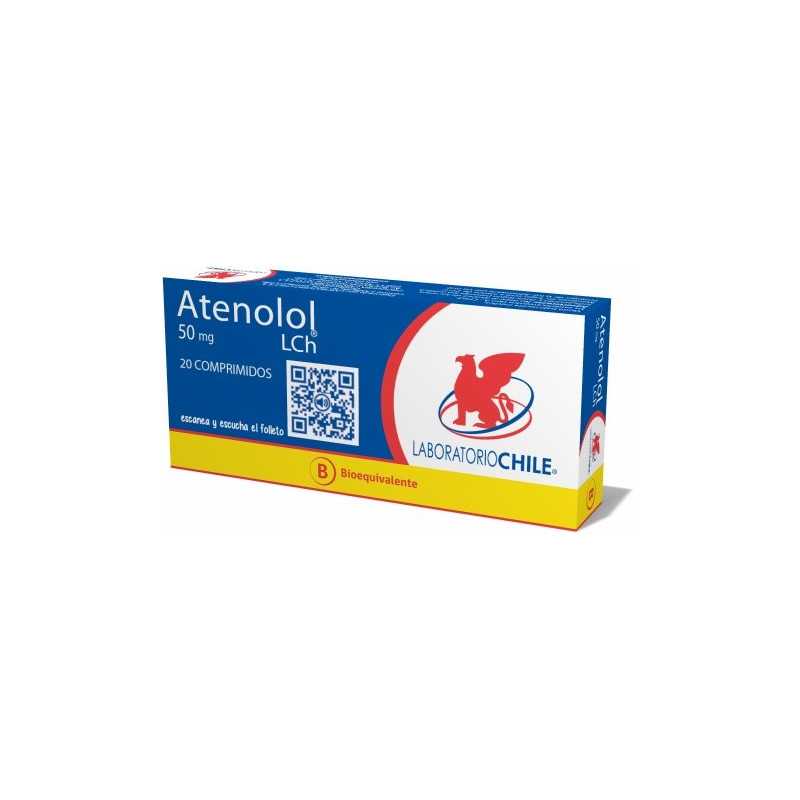 Atenolol 50mg x20com. (Chile)